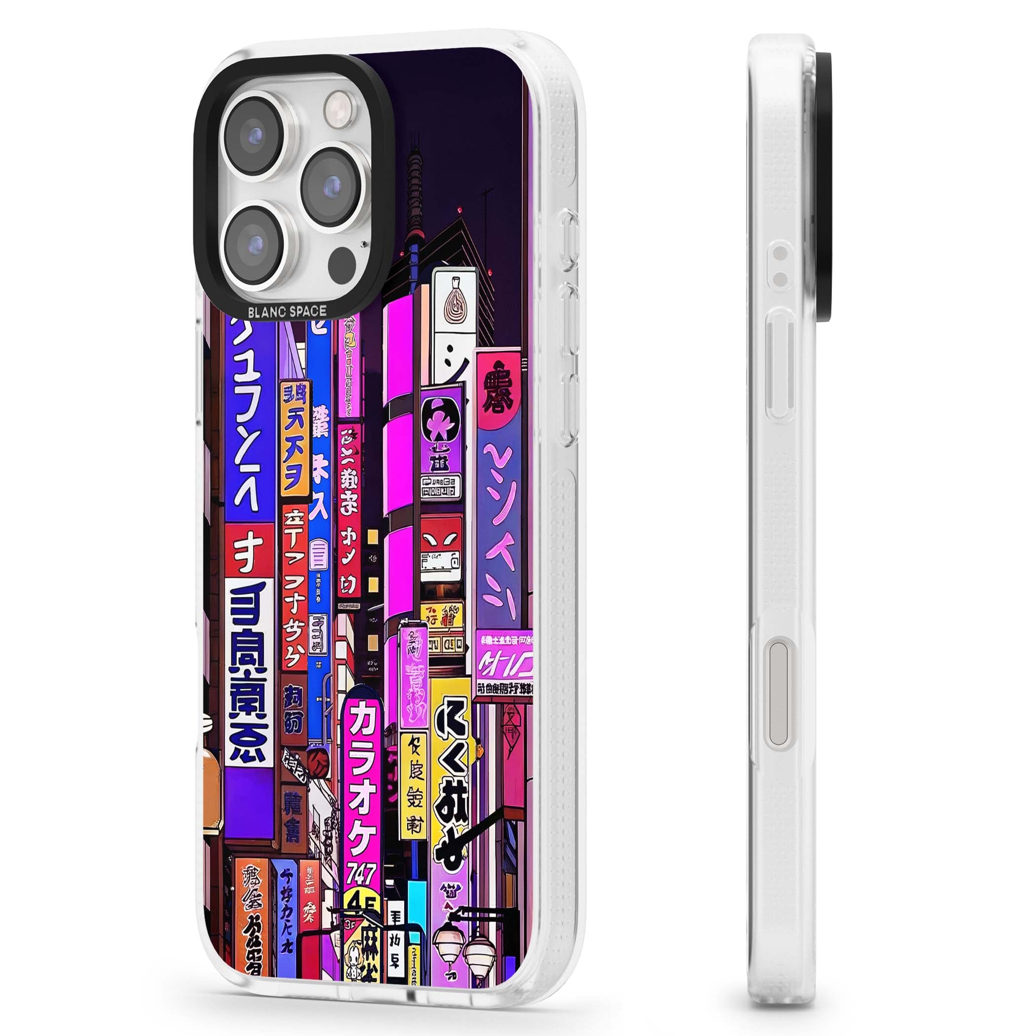 NEON NIGHT anime iPhone case | Clear Case Impact Air case for iPhone 16 Pro, iPhone 16 Pro Max