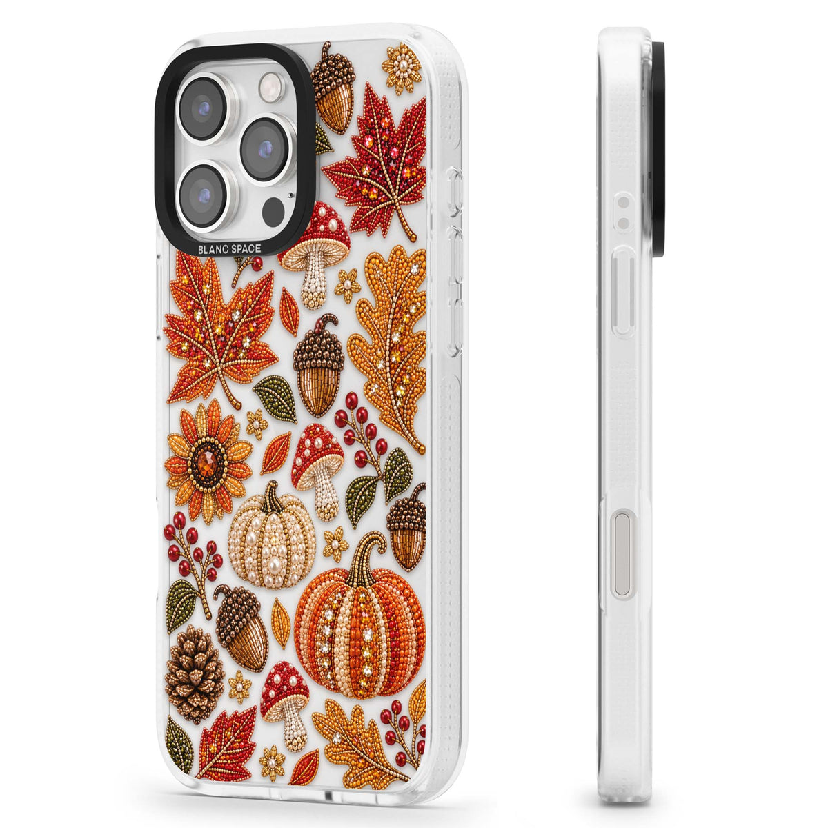 Beaded Autumn iPhone case | Clear Case Impact Air case for iPhone 16 Pro, iPhone 16 Pro Max