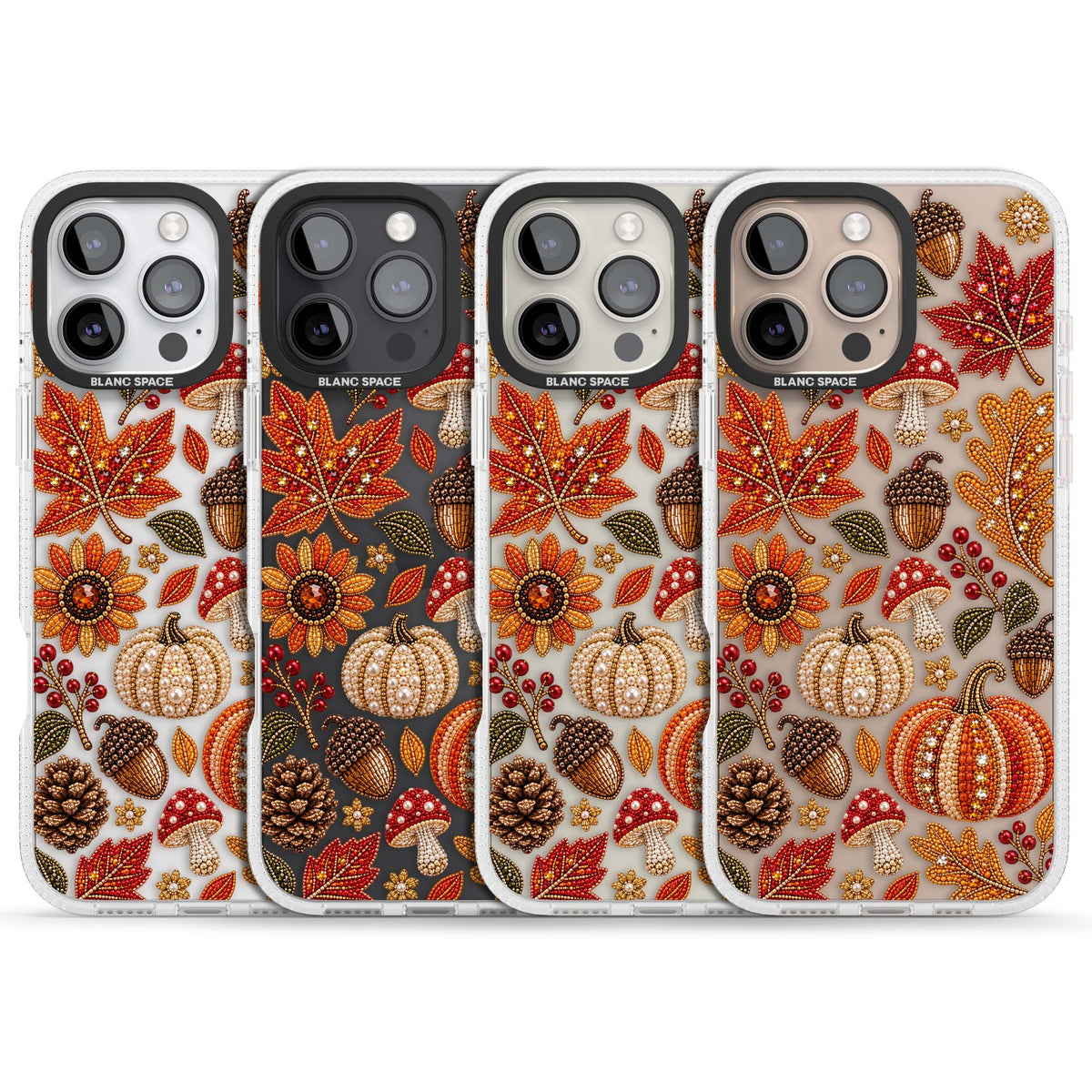 Beaded Autumn iPhone case | Clear Case Impact Air case for iPhone 16 Pro, iPhone 16 Pro Max