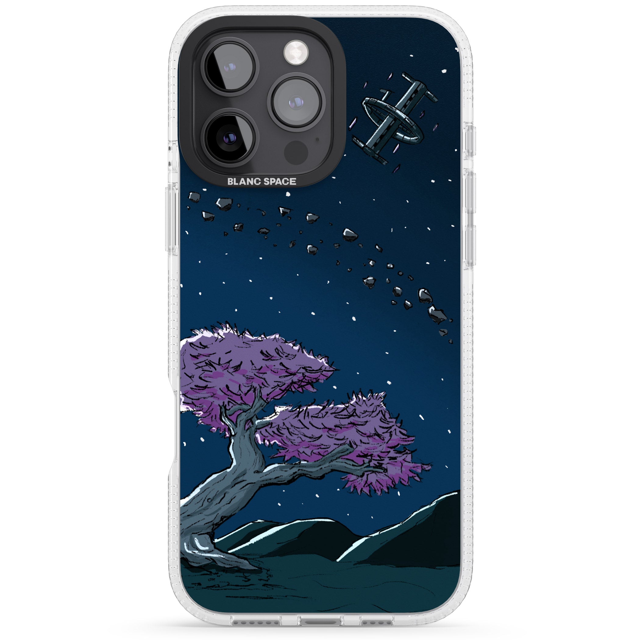 Orbit iPhone 16 Pro Max / 16 Pro Clear Case Impact Air - Blanc Space