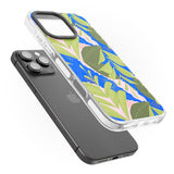 iPhone 16 Pro Max Fern Leaves Abstract Pattern Black Impact Phone Case