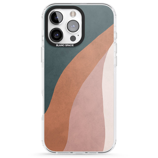 iPhone 16 Pro Max Lush Abstract Watercolour: Design #7 Black Impact Phone Case