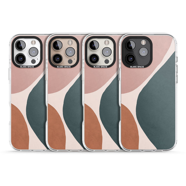 iPhone 16 Pro Max Lush Abstract Watercolour Design #8 Black Impact Phone Case