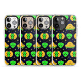 iPhone 16 Pro Max Alien Head Pattern Black Impact Phone Case