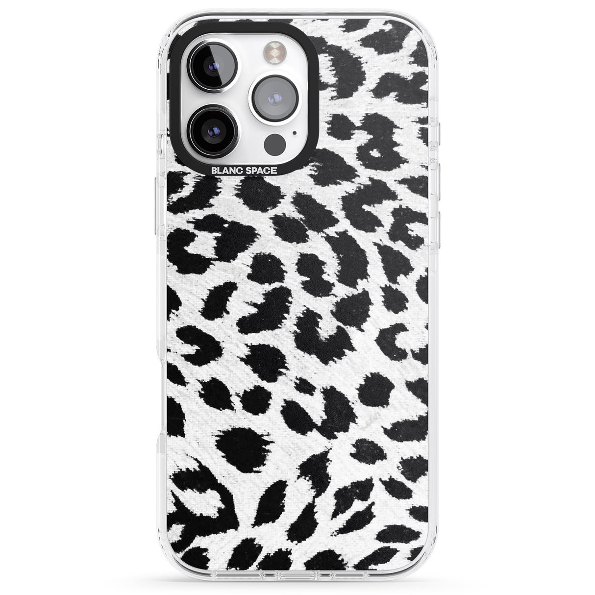 iPhone 16 Pro Max Rar Leopard Print White Black Impact Phone Case