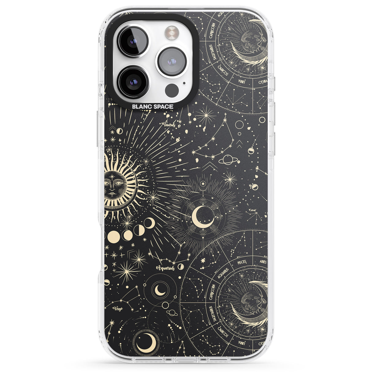 iPhone 16 Pro Max Suns & Zodiac Charts Astrological Black Impact Phone Case