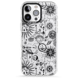 iPhone 16 Pro Max Suns & Planets Vintage Astrological Black Impact Phone Case