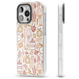 Autumn Line Pattern Impact Phone Case for iPhone 16 Pro, iPhone 16 Pro Max