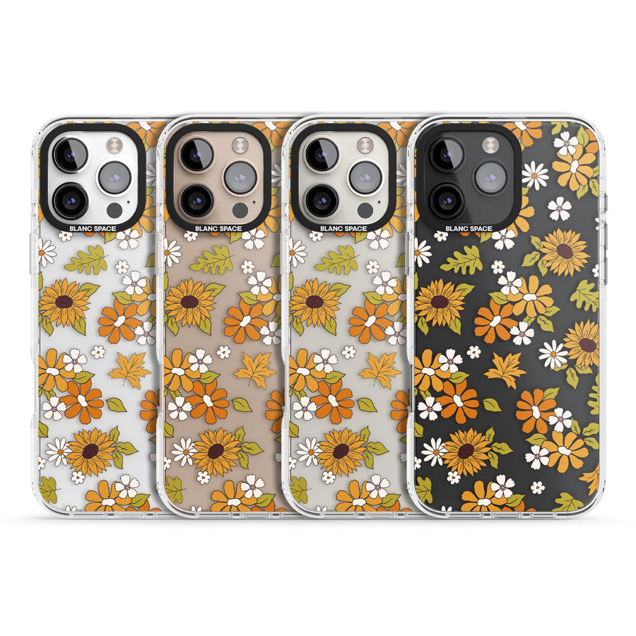 Boho Sunflowers Impact Phone Case for iPhone 16 Pro, iPhone 16 Pro Max