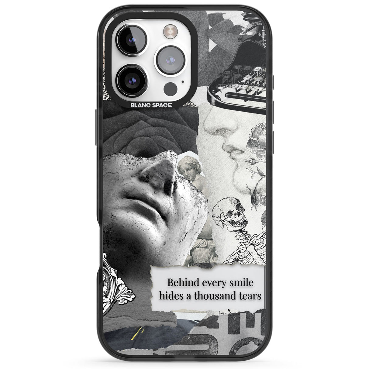 Behind Every Smile Black Impact Phone Case for iPhone 16 Pro, iPhone 16 Pro Max