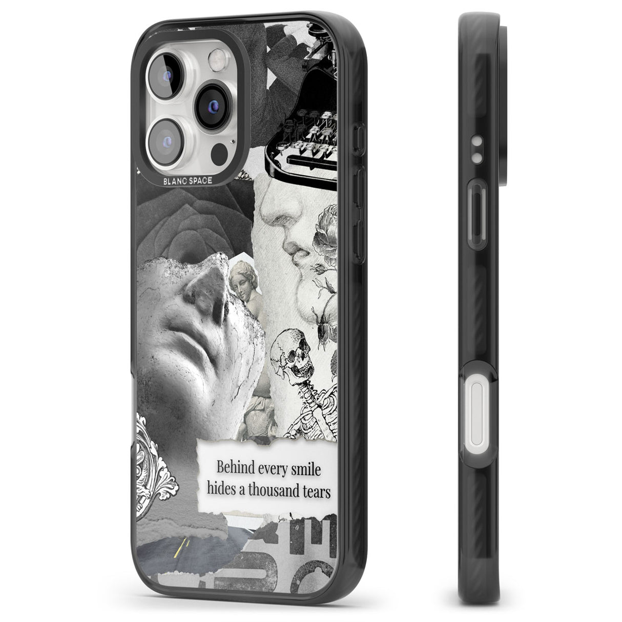 Behind Every Smile Black Impact Phone Case for iPhone 16 Pro, iPhone 16 Pro Max