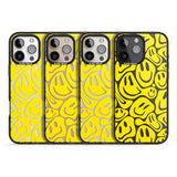 iPhone 16 Pro Max Yellow Acid Faces Black Impact Phone Case