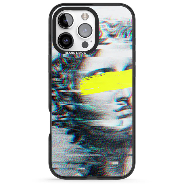 iPhone 16 Pro Max GLITCHED FRAGMENT Black Impact Phone Case