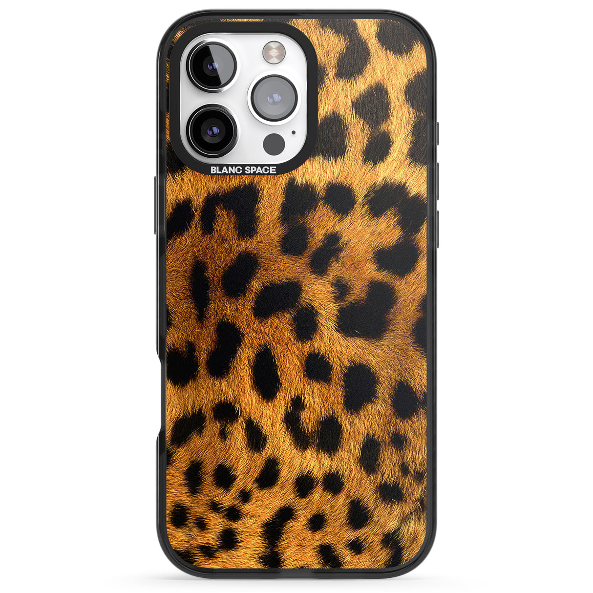 iPhone 16 Pro Max Leopard Print Black Impact Phone Case