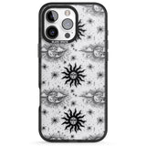 iPhone 16 Pro Max Suns & Clouds Vintage Astrological Black Impact Phone Case