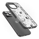 iPhone 16 Pro Max Cosmic Outer Space Design Black on Clear Black Impact Phone Case