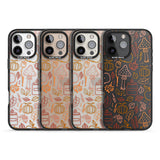 Autumn Line Pattern Black Impact Phone Case for iPhone 16 Pro, iPhone 16 Pro Max