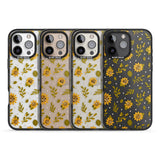 iPhone 16 Pro Max Sweet as Honey Patterns: Sunflowers (Clear) Black Impact Phone Case