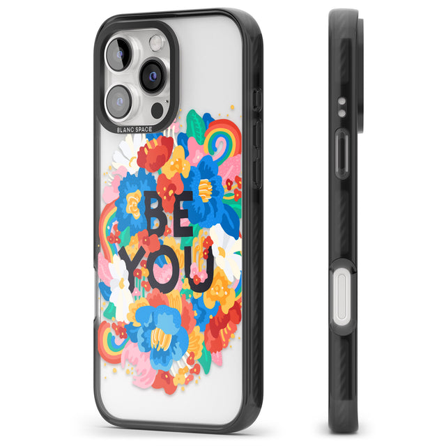 iPhone 16 Pro Max Be You Black Impact Phone Case