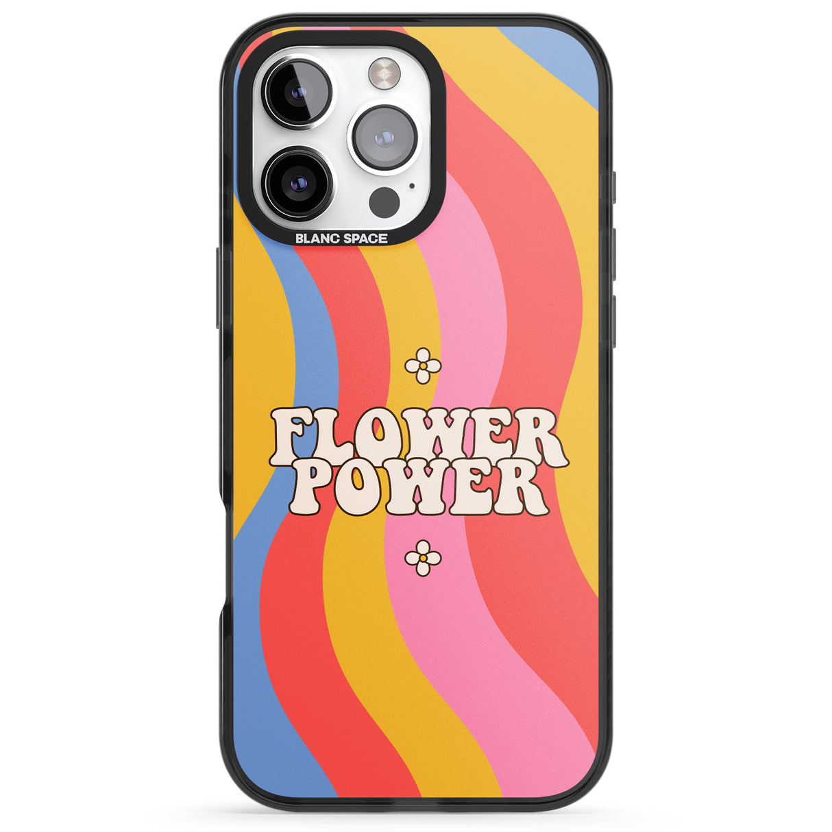 iPhone 16 Melting Flower Power Clear Impact Phone Case