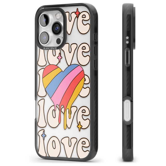 iPhone 16 Groovy Love Clear Impact Phone Case