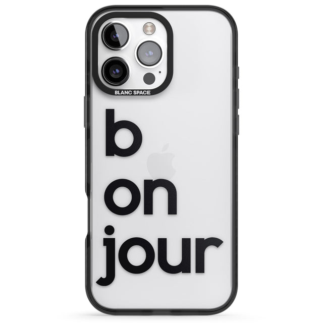 iPhone 16 Pro Max Bonjour Black Impact Phone Case