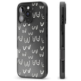 iPhone 16 Pro Max Free the boob (White) Black Impact Phone Case