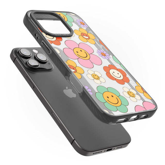 iPhone 16 Happy Blossoms Clear Impact Phone Case