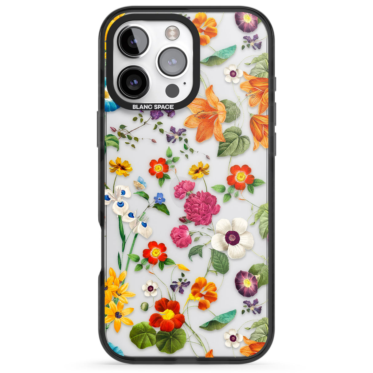 iPhone 16 Whimsical Wildflowers Clear Impact Phone Case