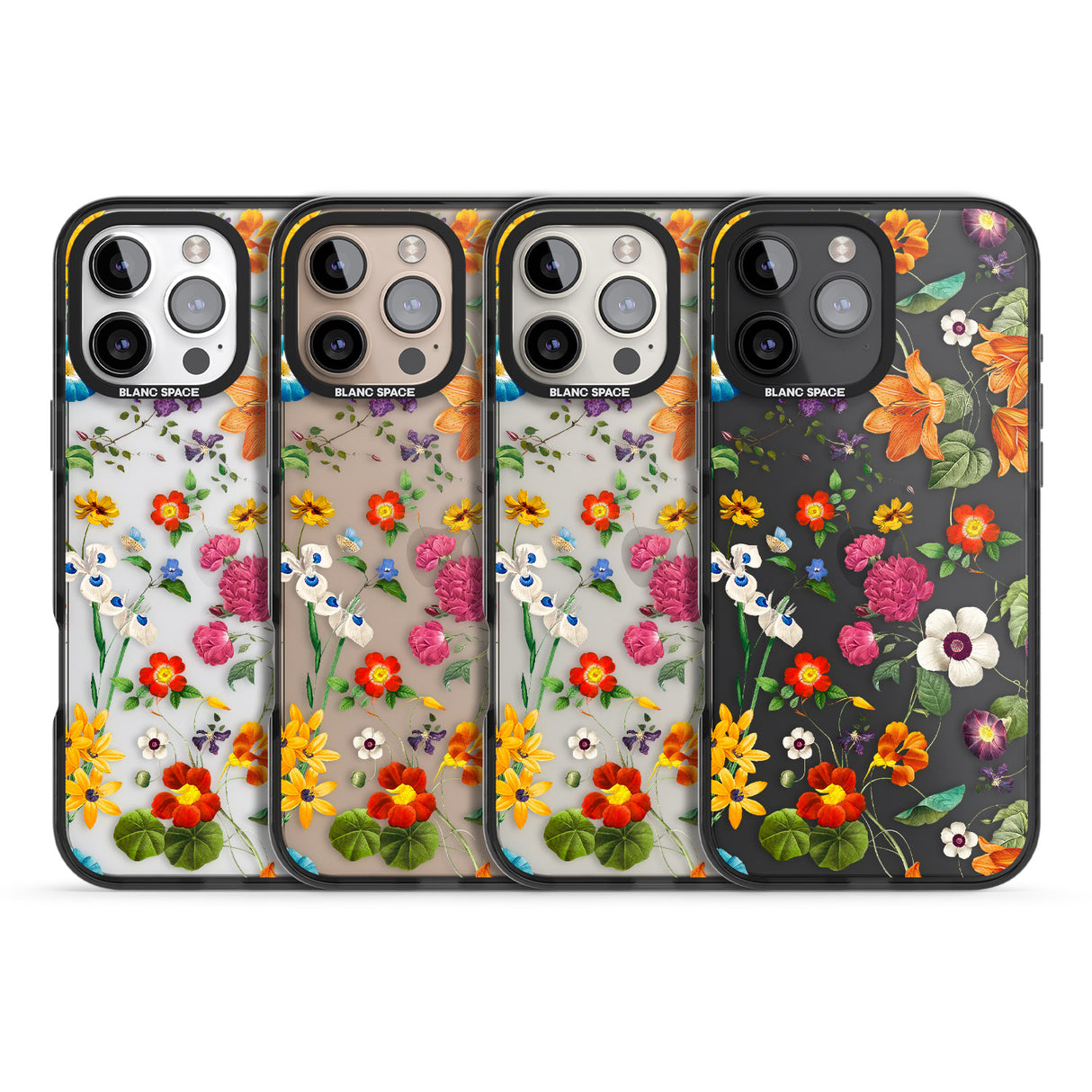 iPhone 16 Whimsical Wildflowers Clear Impact Phone Case