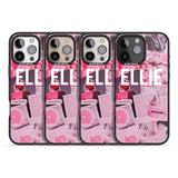 iPhone 16 Pro Max Personalised Sweet Pink Fashion Collage Black Impact Phone Case