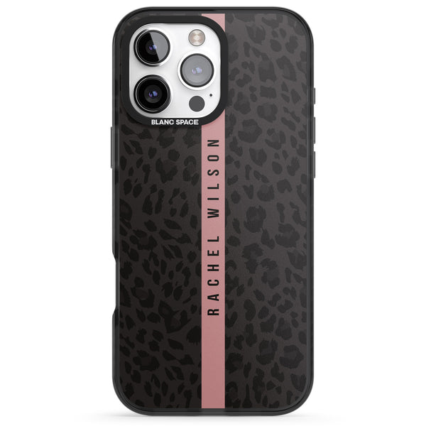 Personalised Pink Stripe Leopard