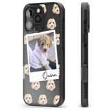 iPhone 16 Pro Max Personalised Cockapoo, Cream - Dog Photo Black Impact Phone Case