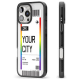 iPhone 16 Pro Max Pride Boarding Pass (Limited Edition) Black Impact Phone Case