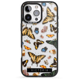 iPhone 16 Pro Max Personalised Photorealistic Butterfly Black Impact Phone Case