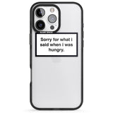 iPhone 16 Pro Max Personalised Create your own Warning Label Black Impact Phone Case