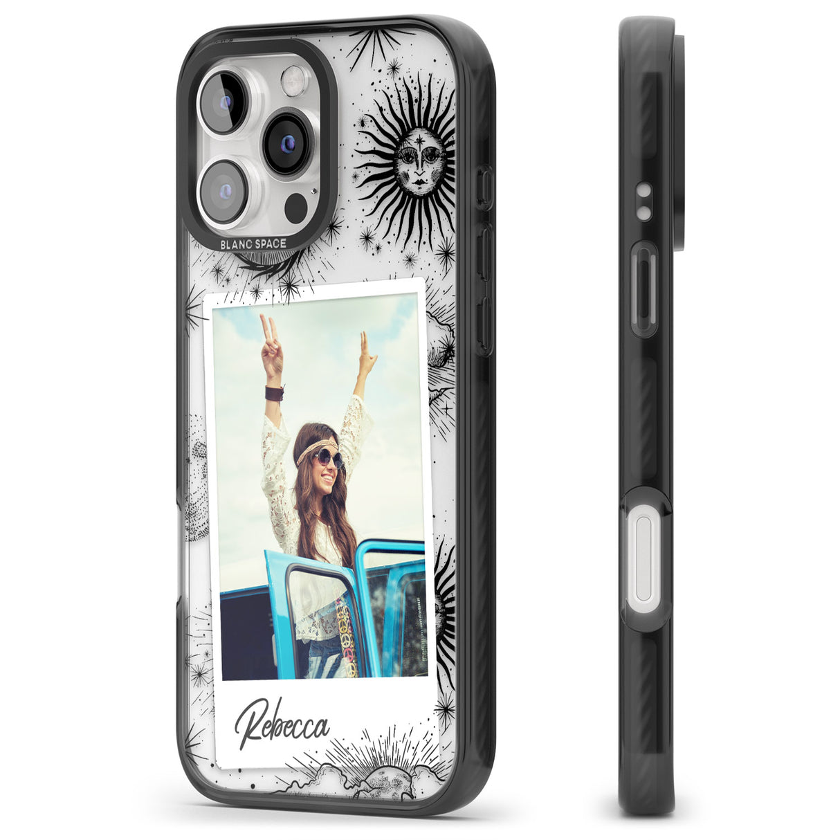 iPhone 16 Pro Max Personalised Astrology Instant Photo Black Impact Phone Case