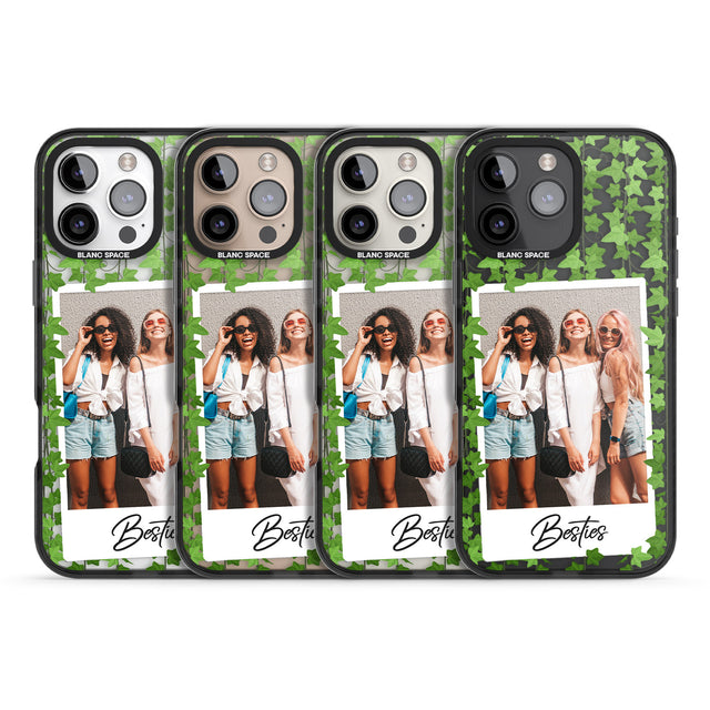 iPhone 16 Pro Max Personalised Ivy Vine Instant Photo Black Impact Phone Case