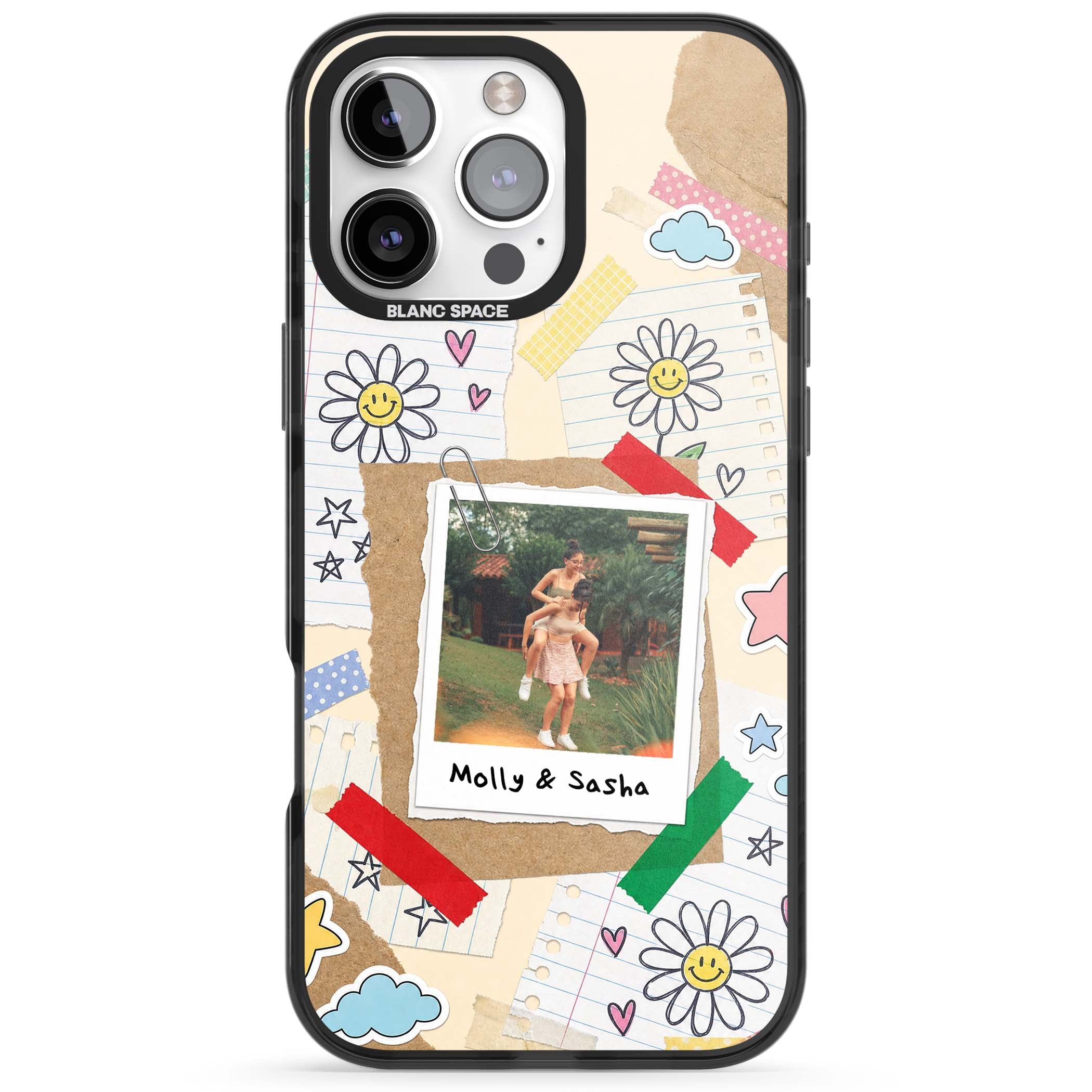 Scrapbook Photo coquette iPhone case | Black Impact case for iPhone 16 Pro, iPhone 16 Pro Max