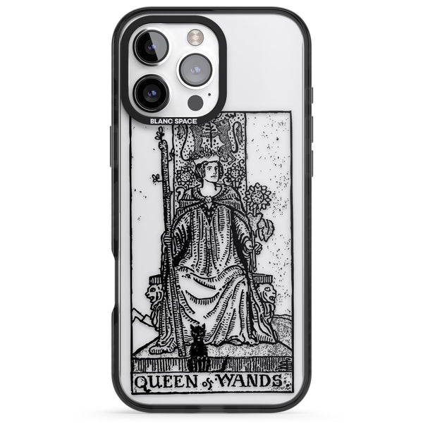Personalised Queen Of Wands Tarot Card (Clear)