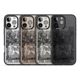 iPhone 16 Pro Max Personalised The Lovers Tarot Card - Transparent Black Impact Phone Case