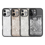 iPhone 16 Pro Max Personalised The Empress Tarot Card - White Transparent Black Impact Phone Case