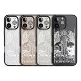 iPhone 16 Pro Max Personalised Temperance Tarot Card - White Transparent Black Impact Phone Case