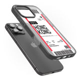 iPhone 16 Pro Max Personalised Hong Kong Boarding Pass Black Impact Phone Case