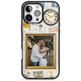 Personalised Vintage Photo Frame Collage Black Impact Phone Case for iPhone 16 Pro, iPhone 16 Pro Max