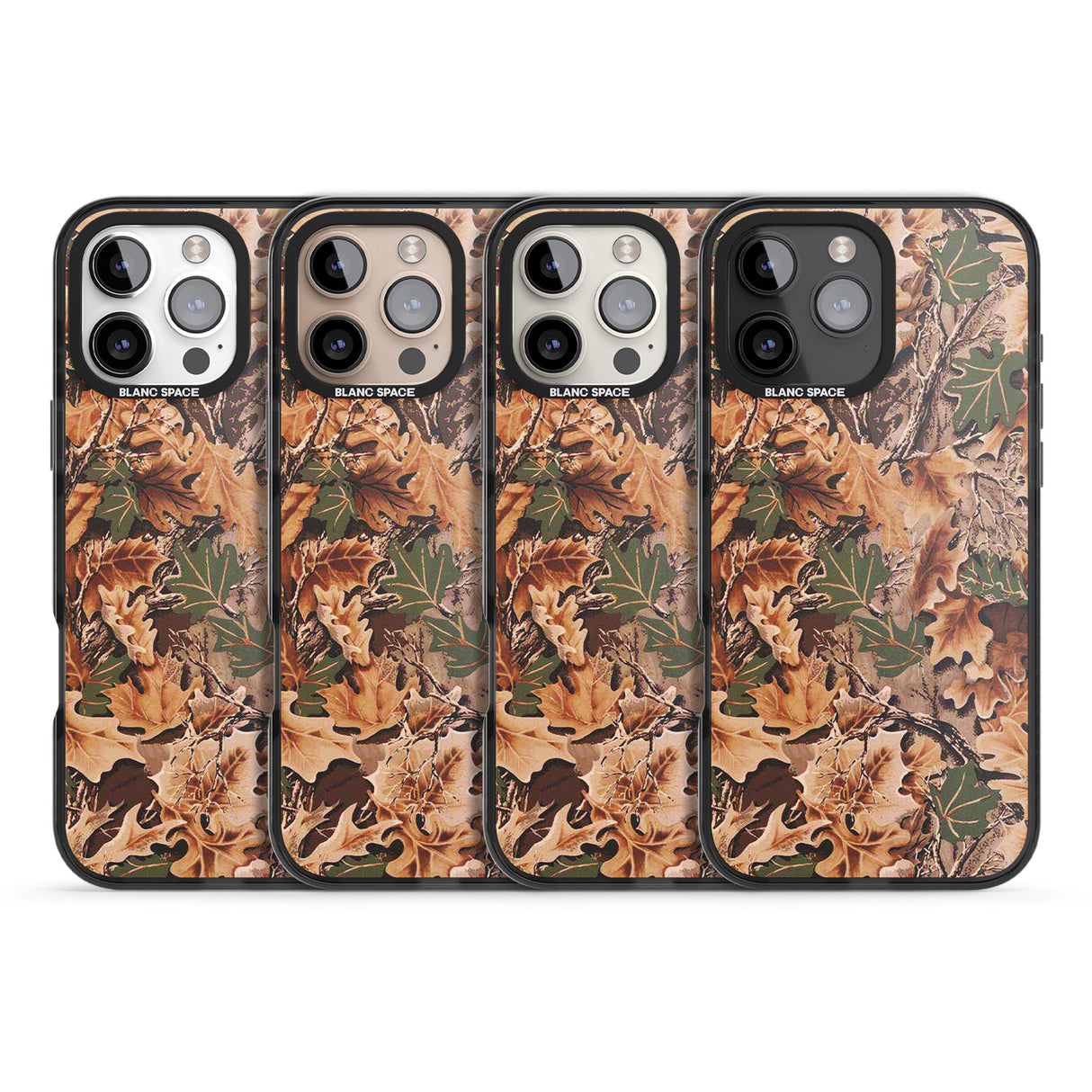 iPhone 16 Pro Max Leaves Camo Black Impact Phone Case