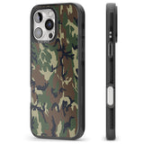 iPhone 16 Pro Max Forest Green Camo Black Impact Phone Case