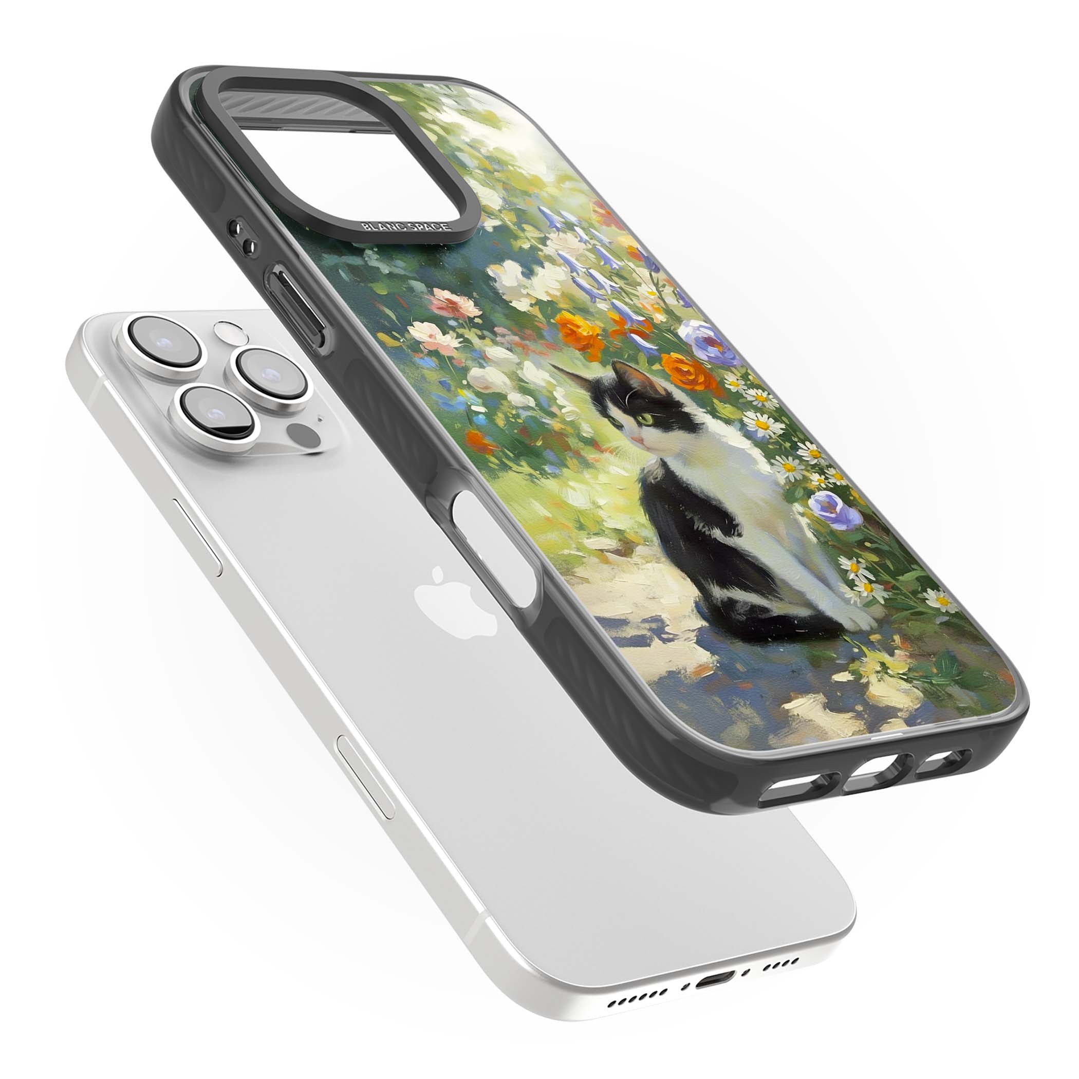 Cat In The Meadow for her iPhone case | Black Impact case for iPhone 16 Pro, iPhone 16 Pro Max