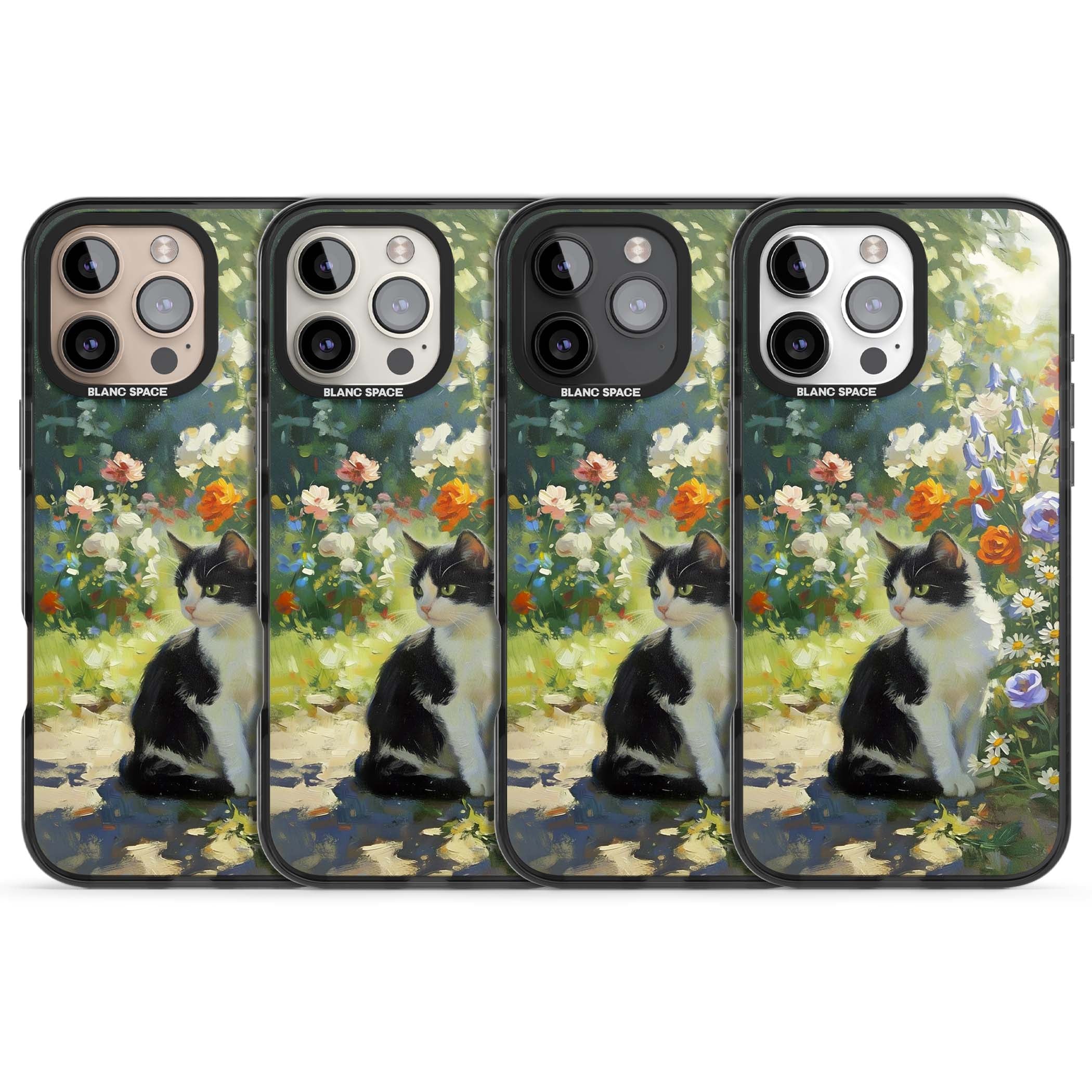 Cat In The Meadow for her iPhone case | Black Impact case for iPhone 16 Pro, iPhone 16 Pro Max