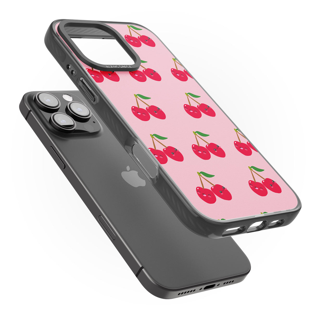 iPhone 16 Pro Max Cheeky Cherry Black Impact Phone Case